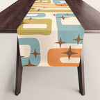 Mid Century Modern Style 922 Orange Green Blue Table Runner Gallery Image 1