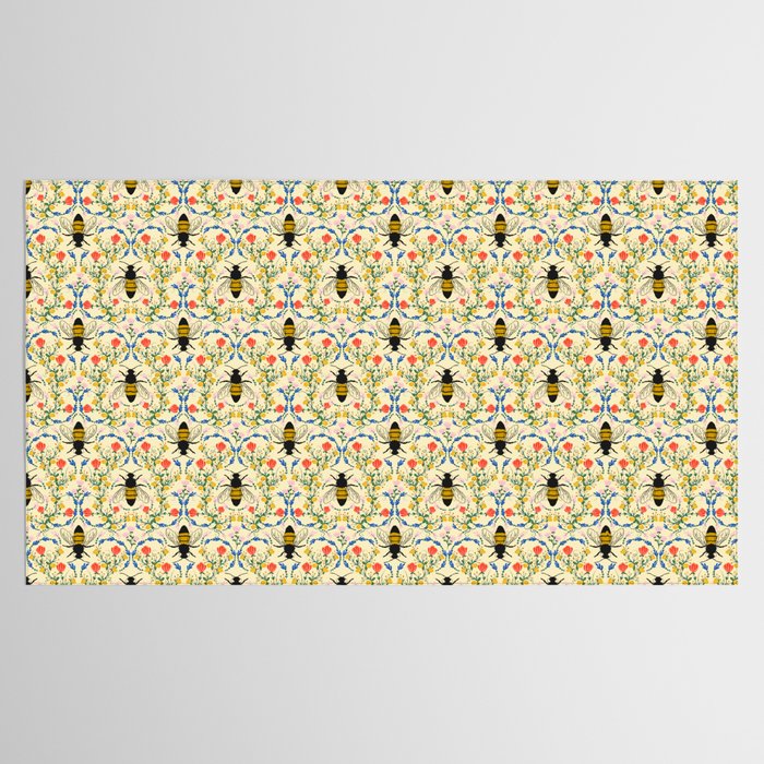 Bee Garden - Cream Tablecloth Gallery Image 2
