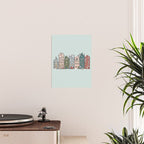 Snow Capped Row Houses Poster Gallery Image 2
