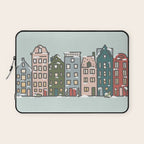 Snow Capped Row Houses Laptop Sleeve Gallery Image 1
