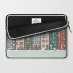 Snow Capped Row Houses Laptop Sleeve Gallery Image 2
