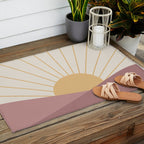 Morning Light - Pink Outdoor Rug Gallery Image 2