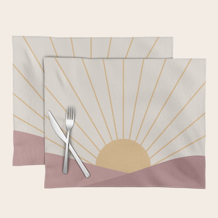 Morning Light - Pink Placemat Gallery Image 1