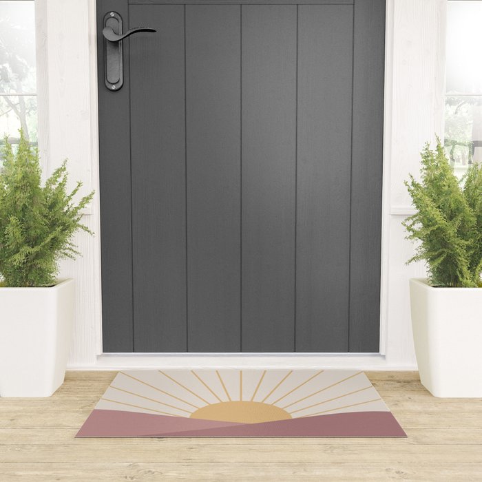 Morning Light - Pink Welcome Mat Gallery Image 3