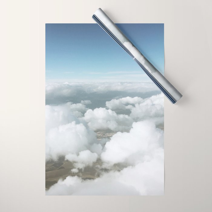 Fluffy Clouds Wrapping Paper Gallery Image 1