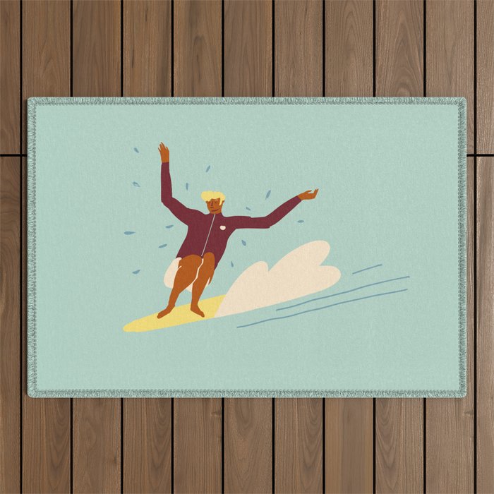 Surf buddy Outdoor Rug Gallery Image 1