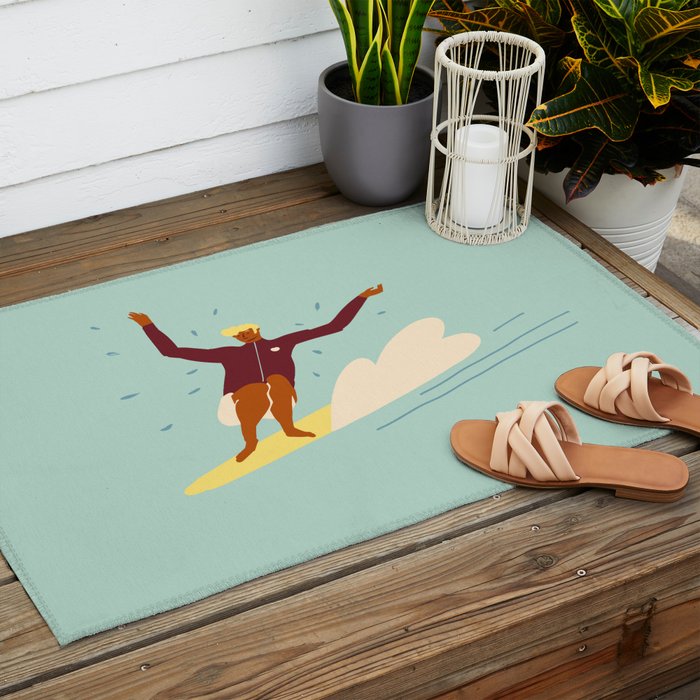 Surf buddy Outdoor Rug Gallery Image 2
