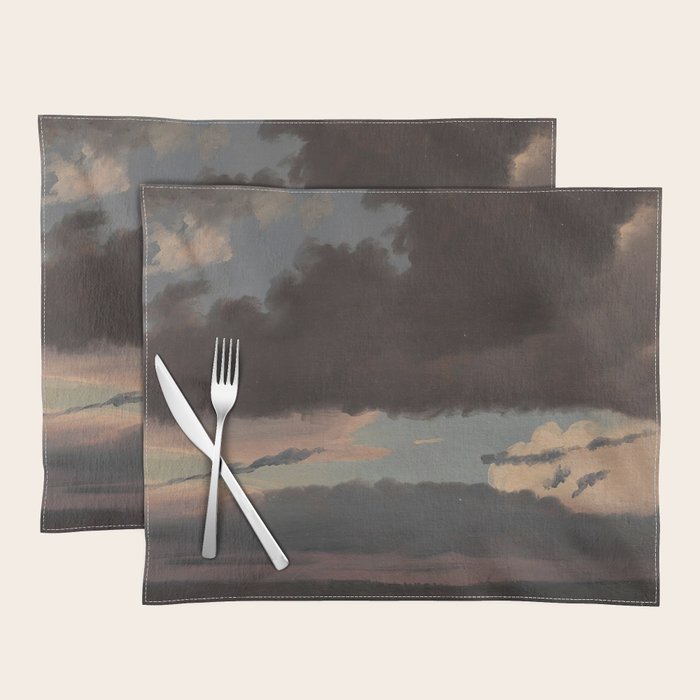 "Cloud Study" by Knud Baade, 1839 Placemat Gallery Image 1