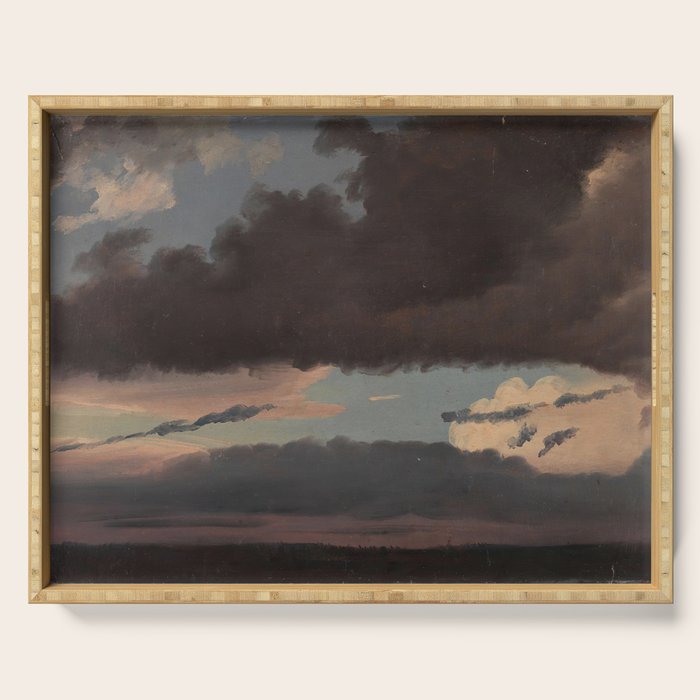 "Cloud Study" by Knud Baade, 1839 Serving Tray Gallery Image 1