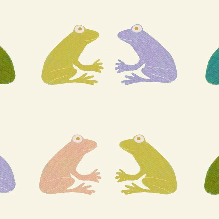 Frog friends pattern on cream Coffee Mug Gallery Image 2