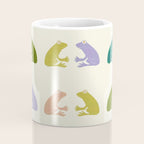 Frog friends pattern on cream Coffee Mug Gallery Image 4