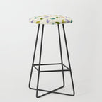 Frog friends pattern on cream Stool Gallery Image 1