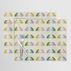 Frog friends pattern on cream Placemat Gallery Image 1