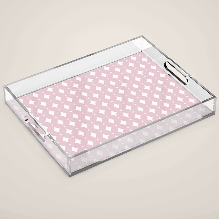 Vintage Stars XII Blush Pink Acrylic Tray Gallery Image 1