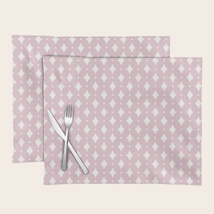 Vintage Stars XII Blush Pink Placemat Gallery Image 1