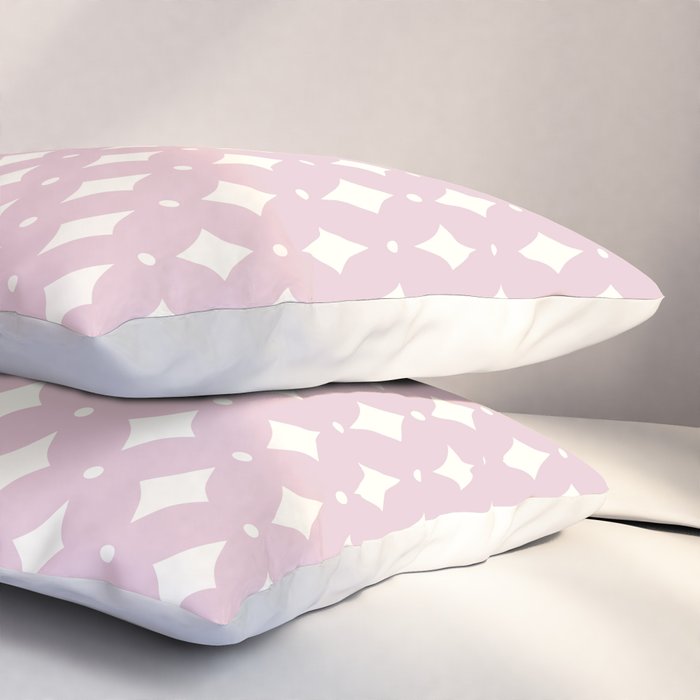 Vintage Stars XII Blush Pink Pillow Sham Gallery Image 3