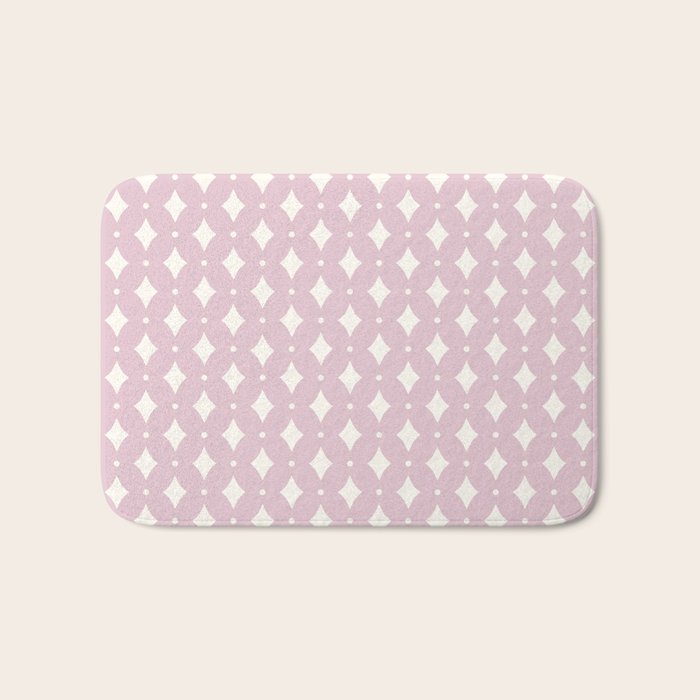 Vintage Stars XII Blush Pink Bath Mat Gallery Image 1