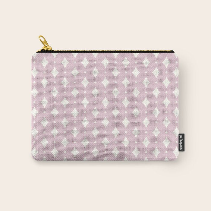 Vintage Stars XII Blush Pink Carry All Pouch Gallery Image 1