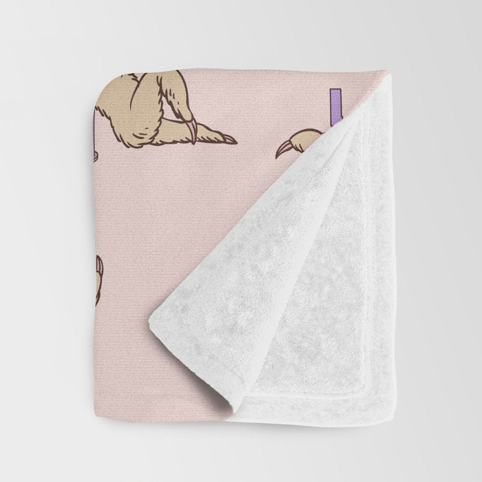 Sloths Pole Dancing Club Throw Blanket Gallery Image 3