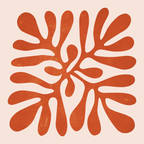 Nature Leaf Cutouts III: Terracotta Edition | Mid-Century Henri Matisse Series Coffee Mug Gallery Image 2
