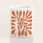 Nature Leaf Cutouts III: Terracotta Edition | Mid-Century Henri Matisse Series Coffee Mug Gallery Image 4