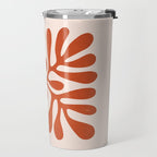 Nature Leaf Cutouts III: Terracotta Edition | Mid-Century Henri Matisse Series Travel Mug Gallery Image 2