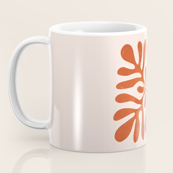 Nature Leaf Cutouts III: Terracotta Edition | Mid-Century Henri Matisse Series Coffee Mug Gallery Image 3