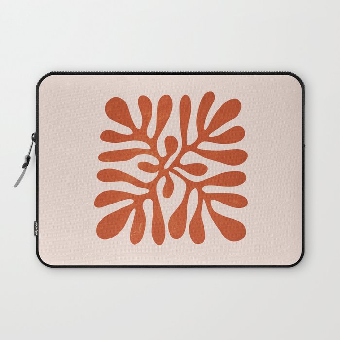 Nature Leaf Cutouts III: Terracotta Edition | Mid-Century Henri Matisse Series Laptop Sleeve Gallery Image 1
