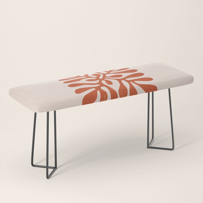 Nature Leaf Cutouts III: Terracotta Edition | Mid-Century Henri Matisse Series Bench Gallery Image 1
