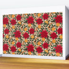 Poinsettia Flowers and Spices Wall Mural Gallery Image 2