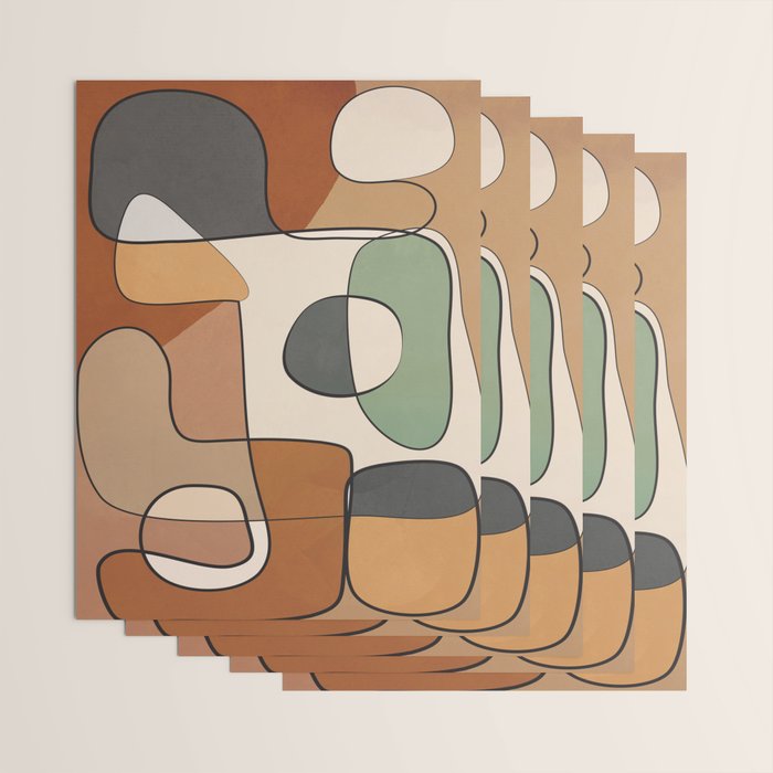 Abstract Line Art 10 Wrapping Paper Gallery Image 3