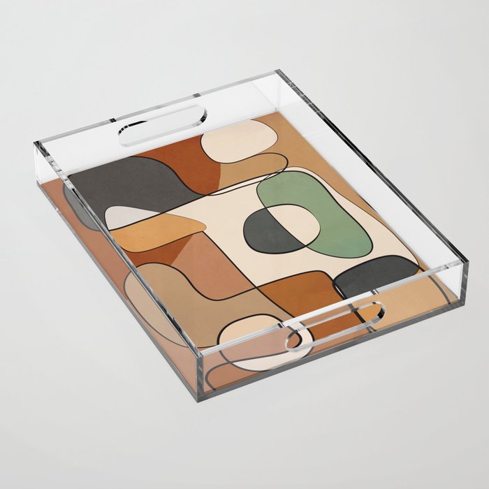 Abstract Line Art 10 Acrylic Tray Gallery Image 1