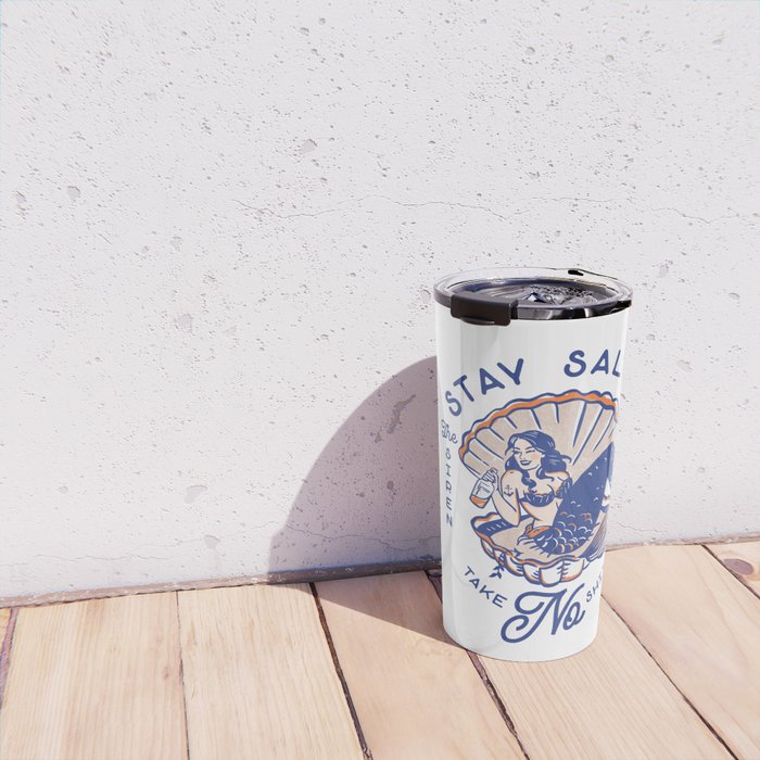 The Siren Lounge: Stay Salty & Take No Shit Travel Mug Gallery Image 4