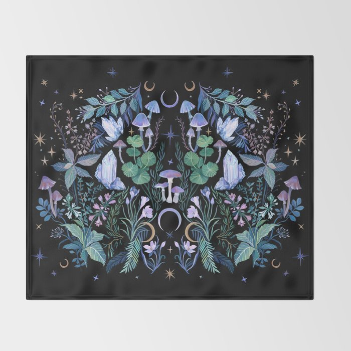 Mystical Garden Throw Blanket Gallery Image 2