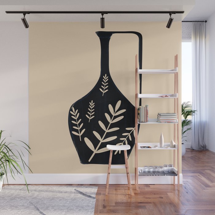 Minimal Abstract Art Vase 19 Wall Mural Gallery Image 1