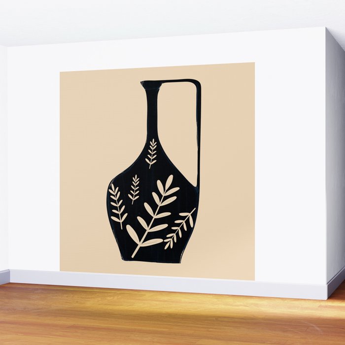 Minimal Abstract Art Vase 19 Wall Mural Gallery Image 2