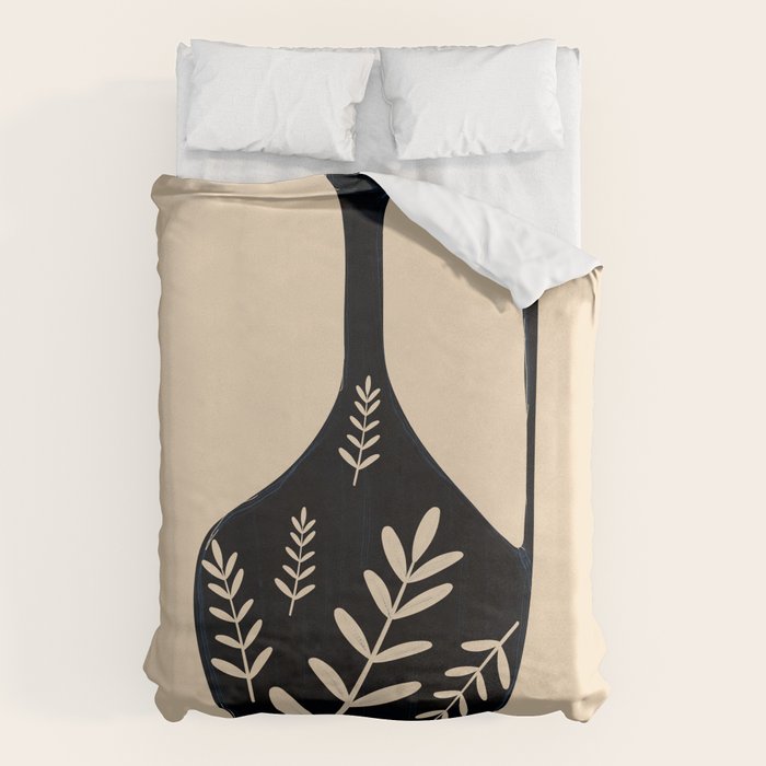 Minimal Abstract Art Vase 19 Duvet Cover Gallery Image 6