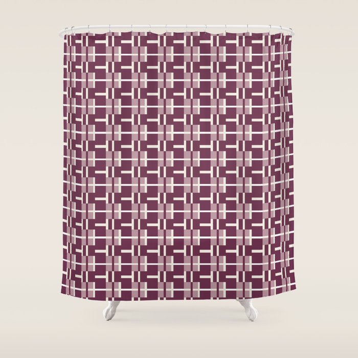 Vintage Geometric Harmony Shower Curtain Gallery Image 1