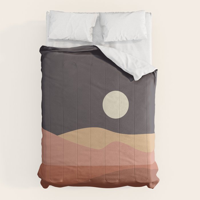 Geometric Landscape 23B Comforter Gallery Image 6