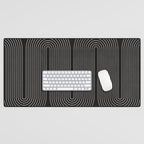 Mid-Century Modern No.18 - Woodblock Print Desk Mat Gallery Image 1