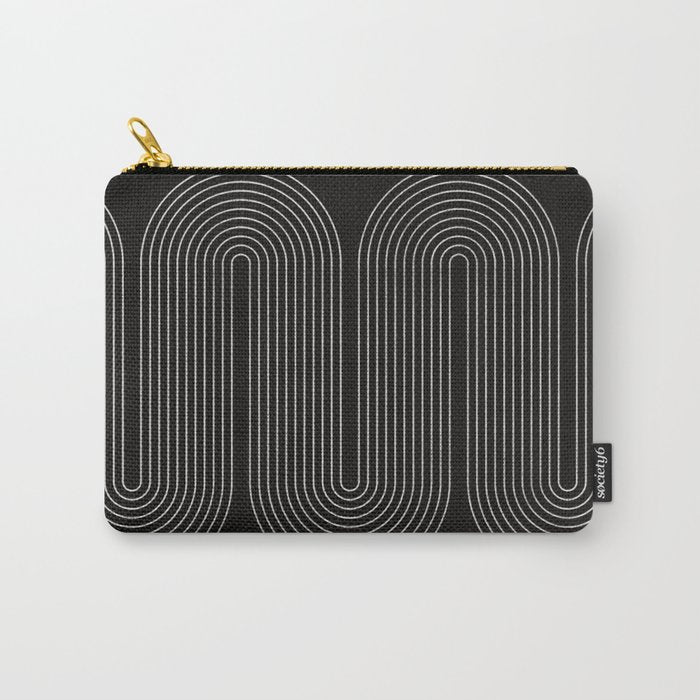 Mid-Century Modern No.18 - Woodblock Print Carry All Pouch Gallery Image 1