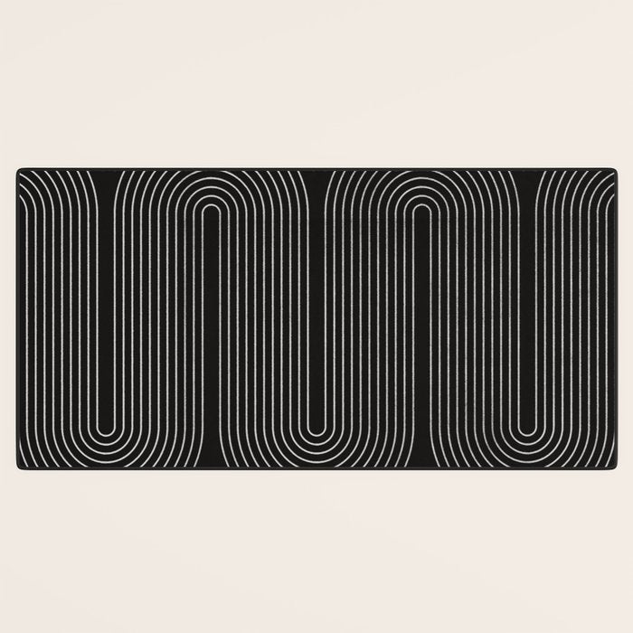 Mid-Century Modern No.18 - Woodblock Print Desk Mat Gallery Image 3