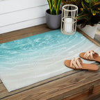 Soft Blue Gray Ocean Dream #1 #water #decor #art #society6 Outdoor Rug Gallery Image 2