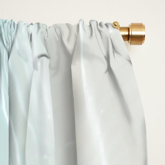 Soft Blue Gray Ocean Dream #1 #water #decor #art #society6 Window Curtain Gallery Image 2
