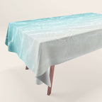 Soft Blue Gray Ocean Dream #1 #water #decor #art #society6 Tablecloth Gallery Image 1