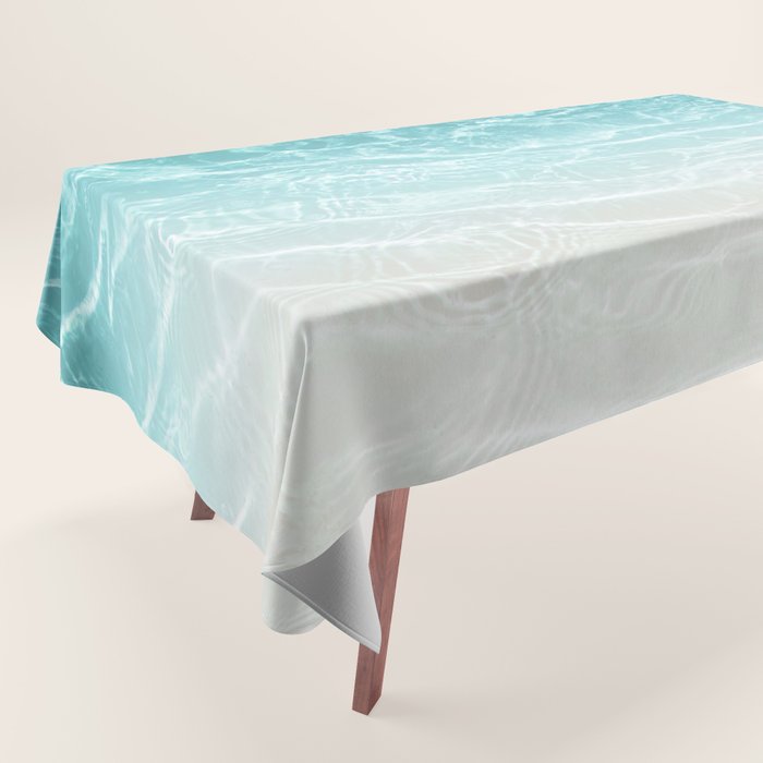 Soft Blue Gray Ocean Dream #1 #water #decor #art #society6 Tablecloth Gallery Image 1
