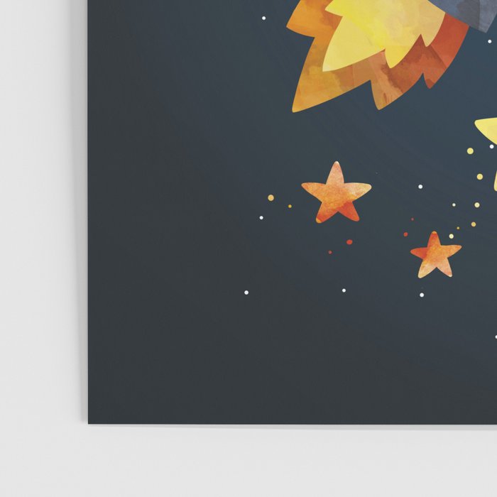 Space rocket with quote Poster Gallery Image 3