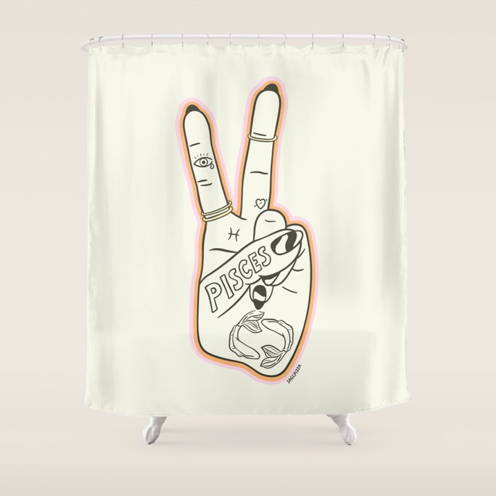 PISCES Shower Curtain Gallery Image 1