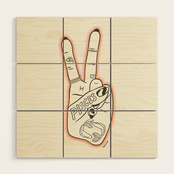 PISCES Wood Wall Art Gallery Image 1