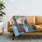 Serenity Weekend | Mindful Travel Greece Architecture | Rustic Earthy Swim Pool | Peace & Positivity Throw Blanket Gallery Image 1